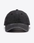 White Smoke Plain Adjustable Baseball Cap