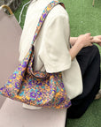 Rosy Brown Printed Medium Shoulder Bag