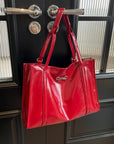 PU Leather Bow Shoulder Bag