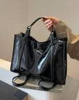 PU Leather Bow Shoulder Bag