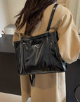 PU Leather Bow Shoulder Bag