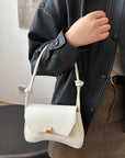 PU Leather Texture Crossbody Bag