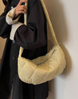 Quilted Polyester Crossbody Bag