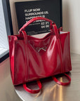 PU Leather Bow Shoulder Bag