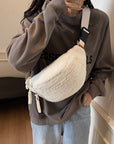 Sherpa Crossbody Bag with Adjustable Strap