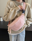 Sherpa Crossbody Bag with Adjustable Strap