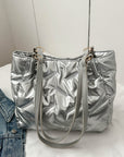 Textured Polyester Shoulder Bag