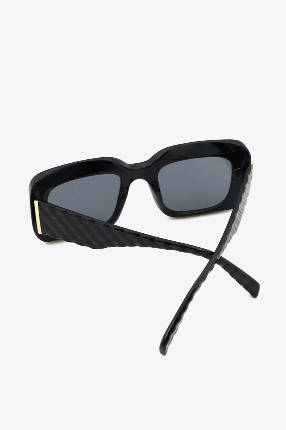 White Smoke Square Polycarbonate UV400 Sunglasses