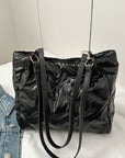 Textured Polyester Shoulder Bag