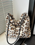 Leopard Furry Shoulder Bag