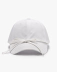 Tied Bow Cotton Baseball Cap