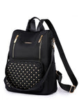 Zipper Pocket Beaded Backpack