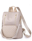 Zipper Pocket Beaded Backpack