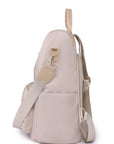 Zipper Pocket Beaded Backpack