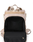 Zipper Pocket Beaded Backpack