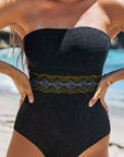 Sienna Geometric Tube Sleeveless One-Piece Swimwear