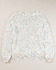 Confetti Round Neck Dropped Shoulder Sweater