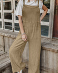 Dim Gray Full Size Wide Leg Front Pocket Jumpsuit