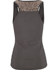 Dark Slate Gray Sequin Scoop Neck Tank