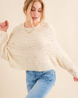 And The Why Dolman Sleeves Sweater