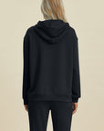 Basic Bae Full Size Air Scuba Drawstring Long Sleeve Hoodie with Kangaroo Pocket