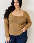 Basic Bae Full Size Ribbed Long Sleeve T-Shirt