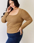 Basic Bae Full Size Ribbed Long Sleeve T-Shirt