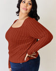 Basic Bae Full Size Ribbed Long Sleeve T-Shirt