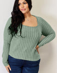 Basic Bae Full Size Ribbed Long Sleeve T-Shirt