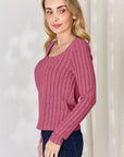 Basic Bae Full Size Ribbed Long Sleeve T-Shirt