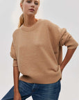 Basic Bae Round Neck Dropped Shoulder Long Sleeve Sweater