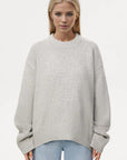 Basic Bae Round Neck Dropped Shoulder Sweater