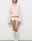 Basic Bae Turtleneck Dropped Shoulder Long Sleeve Sweater