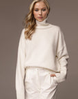 Basic Bae Turtleneck Dropped Shoulder Long Sleeve Sweater