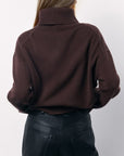 Basic Bae Turtleneck Long Sleeve Dropped Shoulder Sweater