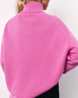 Basic Bae Turtleneck Long Sleeve Dropped Shoulder Sweater