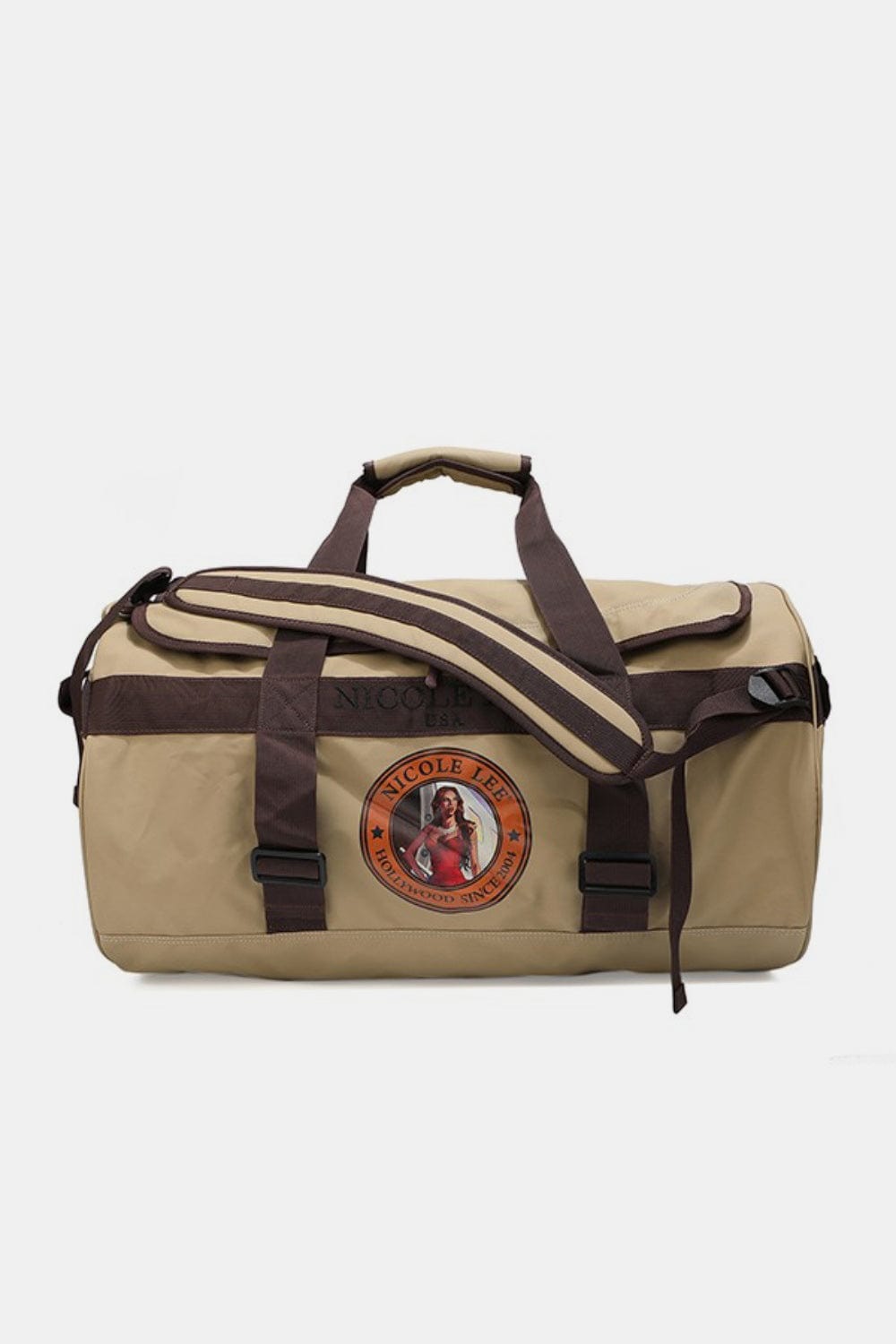 White Smoke Nicole Lee USA Large Duffel Bag