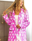 BiBi Star Pattern Sequin Blazer