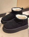 Fleece Lined Chunky Platform Mini Boots