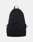 White Smoke Drawstring Nylon Backpack Bag