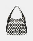 Nicole Lee USA Contrast Polka Dot Handbag