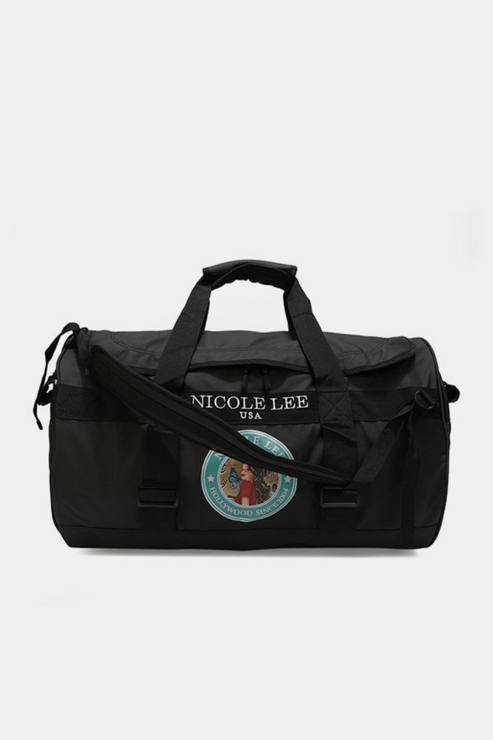 Black Nicole Lee USA Large Duffel Bag