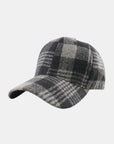 Plaid Adjustable Cotton Baseball Cap