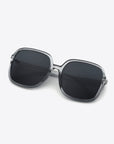 White Smoke Polycarbonate Square Sunglasses