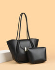 PU Leather Shoulder Bag with Pouch