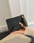 PU Leather Tassel Trim Card Case