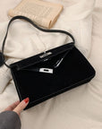 Suede PU Leather Strap Shoulder Bag