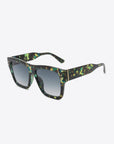 UV400 Patterned Polycarbonate Square Sunglasses