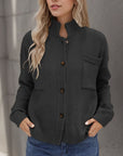 Button Up Long Sleeve Cardigan