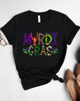 MARDI GRAS Round Neck Short Sleeve T-Shirt